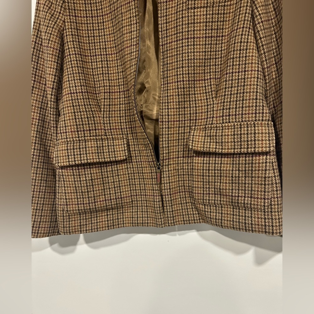 Vintage Lauren Ralph Lauren Wool Houndstooth Blazer Jacket 10 - Picture 5 of 6